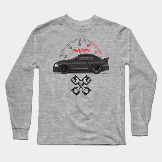 Black SN95 Long Sleeve T-Shirt by JRCustoms44